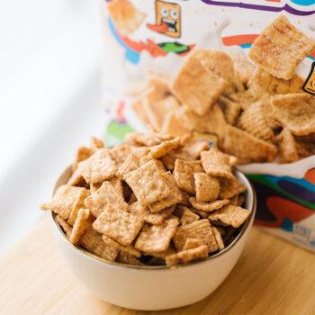 Instagram post featuring a bowl filled with Cinnamon Toast Crunch Cereal. - Link to social post