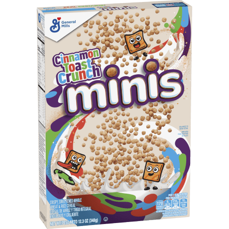 Cinnamon Toast Crunch Minis, front of product.